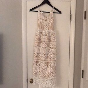 Chicwish strappy white dress